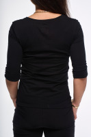 Tričko s trojštvrťovým rukávom, čierne 2 | Ženy | benatki.com