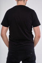 Bavlnené tričko s potlačou, čierne 3 | Muži | benatki.com