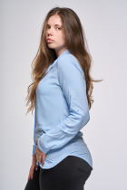 Bavlnená košeľa s dlhým rukávom svetlomodrá 4 | Ženy | benatki.com