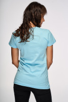 Bavlnené tričko s potlačou, svetlomodré 1 | Ženy | benatki.com