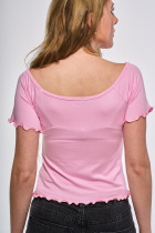 Tričko s odhalenými ramenami, ružové 3 | Tričká, topy | benatki.com