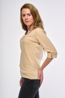 Tričko s trojštvrťovým rukávom, béžové 1 | Ženy | benatki.com