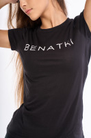 Bavlnené tričko s potlačou, čierne 2 | Ženy | benatki.com