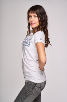 Bavlnené tričko s potlačou, biele 1 | Tričká, topy | benatki.com