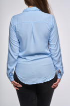 Bavlnená košeľa s dlhým rukávom svetlomodrá 5 | Ženy | benatki.com
