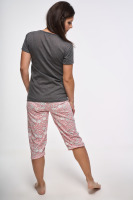 Dvojdielne bavlnené pyžamo s potlačou, grafitovovzorované 2 | Ženy | benatki.com