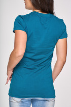 Bavlnené tričko s potlačou, tmavomodré 3 | Ženy | benatki.com