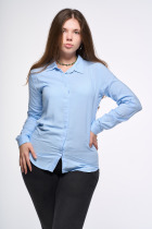 Bavlnená košeľa s dlhým rukávom svetlomodrá 3 | Ženy | benatki.com