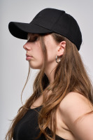 Šiltovka s čiernym logom, čierna 1 | Ženy | benatki.com