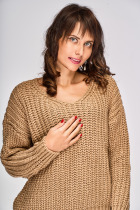 Vlnený sveter, tmavobéžový 3 | Ženy | benatki.com