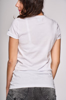 Bavlnené tričko s potlačou, biele 2 | Ženy | benatki.com